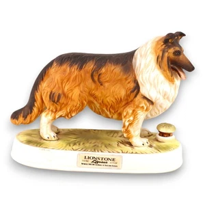 Lionstone Liqueur British Rough Collie Porcelain Decanter Empty Vintage 1975 - Picture 1 of 6