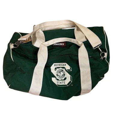 Vtg 80s Eastpak Michigan State University MSU Spartans Duffel Bag swim USA made - Image 1 of 4