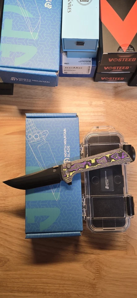 Cuchillo Joker North Mountain Blade Chop 2 Mango CF Cerámica SLD-Magic Hoja de Acero Foto 1 de 2