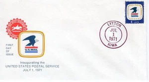 INAUGURATION OF THE U.S. POSTAL SERVICE  - 1971 - DC2587 - Picture 1 of 1
