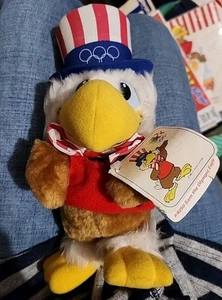 Vintage 1980-81 Olympic Sam The Eagle Stuffed Animal By Applause - Picture 1 of 8