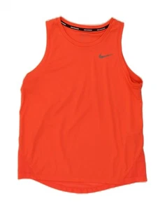 NIKE Womens Dri Fit Vest Top UK 10 Small Red Polyester AO04 - Picture 1 of 3
