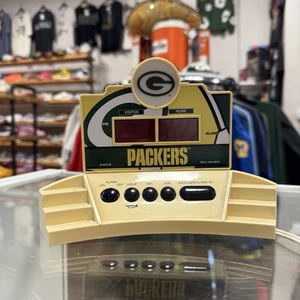 RELOJ DESPERTADOR MARCADOR GREEN BAY PACKERS FÚTBOL AMERICANO NFL RARO DE COLECCIÓN FUNCIONA - Imagen 1 de 6
