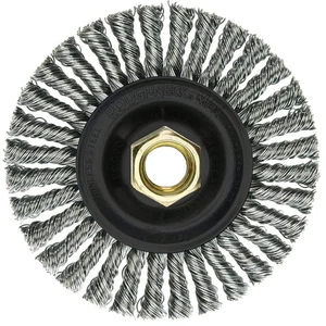13138 Roughneck Max 4" Stringer Bead Wire Wheel 0.020" Stainless Steel Fill, ... - Picture 1 of 5