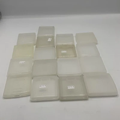 Lot of 17  Sega Game Gear OEM Official Clear Game Cartridge Cases Dust Covers - Image 1 of 4