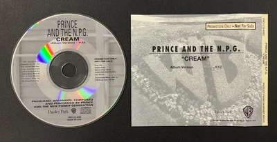 1991 Prince & The N.P.G.: Cream Single PROMO CD w/Back Insert (Album Ver.) VTG! Foto 1 de 4