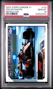 OSCAR PIASTRI 2023 Topps cromo F1 refractor #113 PSA 10 GEMA COMO NUEVO RC - Imagen 1 de 2