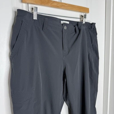 REI Co-op Women's Pants Size 14 Petite Cargo Hiking Outdoor Gray - Image 1 of 4