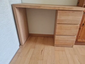 Vollholz Schreibtisch (Buche) von Möbelum h 76 cm, b 110 cm, t 45 cm - Bild 1 von 4