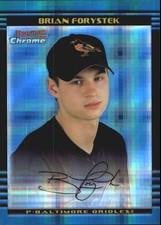 2002 Bowman Chrome X-Fractors Orioles Baseball Card #277 Brian Forystek /250