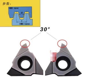 10PCS 27VER 8.0TR Upright mounted threaded insert 30° 8.0mm triangle CNC - Picture 1 of 3