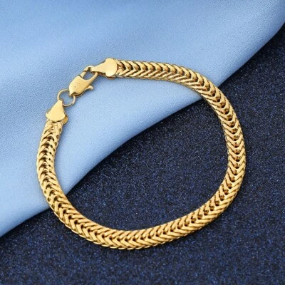 Gold Mode Bettelarmband Gliederkette Kristall Anhänger Schmuck Schöne Xmas Gift - Bild 1 von 4