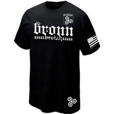 BRONN BROONS COTES D'ARMOR T-SHIRT - BRETAGNE Flagge CELTIC BREIZH - Bild 1 von 2