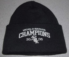 Chicago White Sox 2005 World Series Champions Cuff Knit Beanie Hat Black NWOT