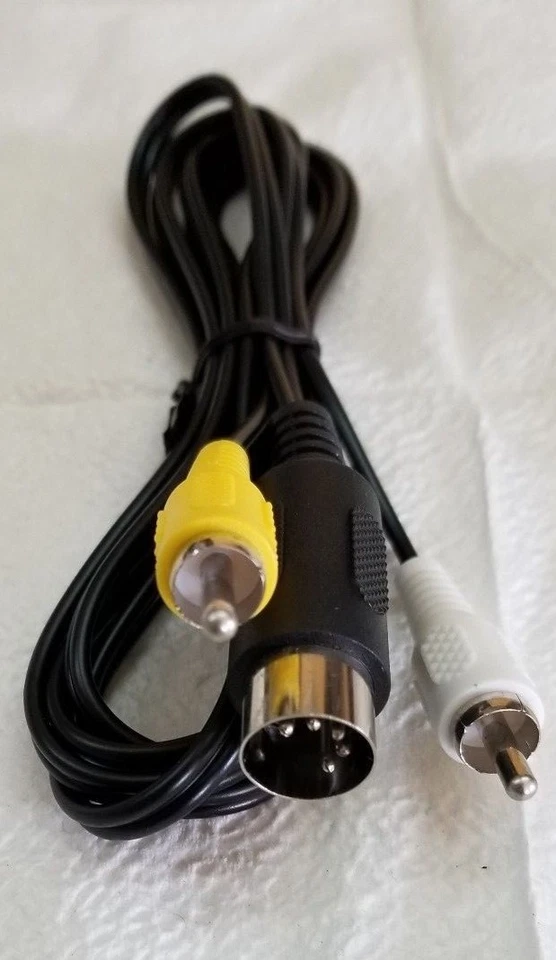 NEW 5 PIN  RCA A/V AUDIO VIDEO TV AV CABLE FOR SEGA GENESIS 1 MK-1601 MEGA DRIVE - Image 1 of 1