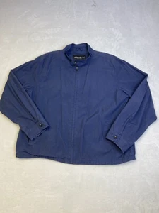 Veste Eddie Bauer homme extra large XL 100% coton bleu marine poches zippées complètes - Photo 1/9