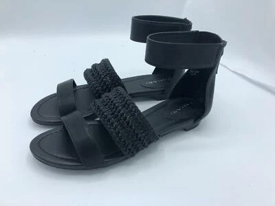 Tahari Dorm Soft Nappa Ankle Strap Sandal (2166) Black Size 6.5M - Image 1 of 4
