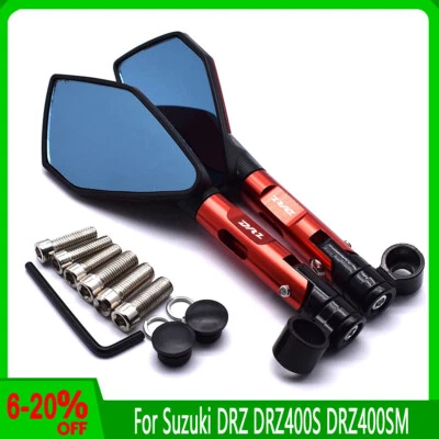LOGO “DRZ” New Motorcycle Side Rearview Mirrors For Suzuki DRZ DRZ400S DRZ400SM - Image 1 of 4