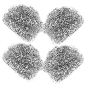 4pcs Stainless Steel Sponges Scrubbers Washing Kitchen Utensil Bowl Dish Pan Pot - Picture 1 of 12