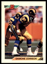 1992 BOWMAN DAMONE JOHNSON LOS ANGELES RAMS #261