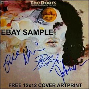 12" PRINT w/ NEW PRISTINE Doors Weird Scenes Inside Goldmine Amber LP RSD NUMBER - Picture 1 of 3