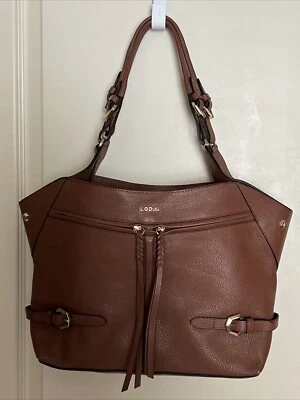 Bolso Nikki LODIS Texas Cuero Castaño Nuevo sin Etiquetas Ventas al por menor $200.00 Foto 1 de 4
