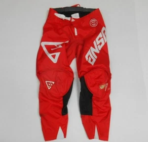ANSWER ELITE MOTOCROSS RIDING PANTS 34 OFFROAD DIRTBIKE RED CRF 250 450 125 ATV - Picture 1 of 11