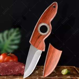 Kitchen Knife Fruit Vegetable Slicer Peeler Chef Paring 4Cr13 Steel Household 3" - Picture 1 of 24