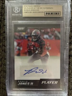 2018 Panini NFL Player Of Day Autograph #RJ Ronald Jones II Buccaneers  - Image 1 of 4