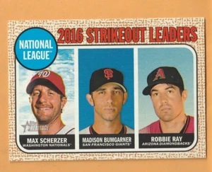 Max Scherzer Madison Bumgarner Robbie Ray 2017 Topps Heritage #11 - Picture 1 of 2