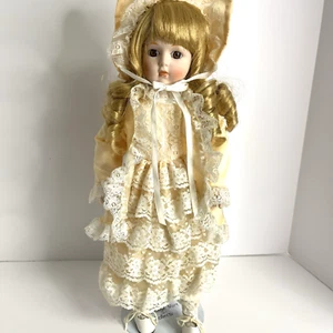 Vintage The Heritage Mint Ltd Collection Rebecca D-32 Bisque Porcelain Doll 1989 - Bild 1 von 11
