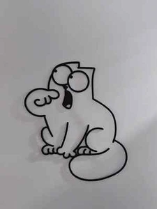 Simon´s Cat Bild Wand 3D Druck Kunst Doodle Merch Heart Simons Cat Simons Katze - Bild 1 von 1