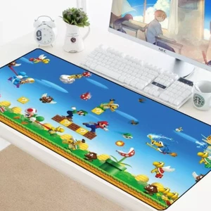 70x30CM Anime Super Mario Large Mouse Pad Mat Gaming Mousepad Anti-slip Rubber - Picture 1 of 19