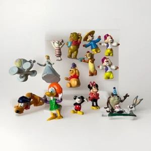 Mixed Lot Of 12 Disney Mickey Minnie Pooh Tiger Cinderella Chip Dale Donald + - Picture 1 of 13