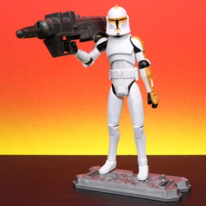 Star Wars Clone Wars 212th Attack Battalion CLONE TROOPER Figure CW19 Hasbro - Picture 1 of 6