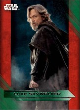 2017 Star Wars The Last Jedi Series One Green Parallel Singles (Pick Your Cards)