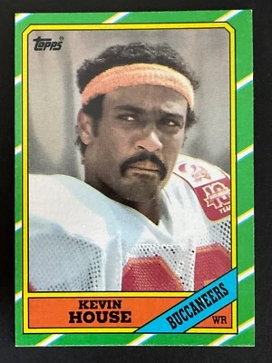 Kevin House 1986 Topps Football Card #376 -Tampa Bay Buccaneers Wide Receiver - Image 1 of 2