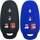 2PCS 1.96*1.37inch Silicone Key Fob Cover Case Protector Holder