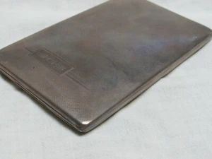 Antigua caja de cigarrillos de ley convertida con motor decorativo monogramas grabados - Imagen 1 de 11