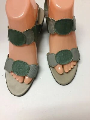 Zapato Munro Damas Talla 8 1/2 M Dos Tonos Verde 2 In Tacón Bloque A271ss Foto 1 de 4