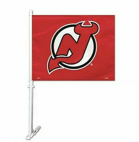 New Jersey Devils ~~Official NHL 12" x  15"  ~~Car Flag NJ ~~by Wincraft Cover