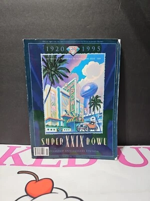 Official Magazine Program Super Bowl XXIX 29 Diamond Anniversary Vintage 1995 - Image 1 of 4