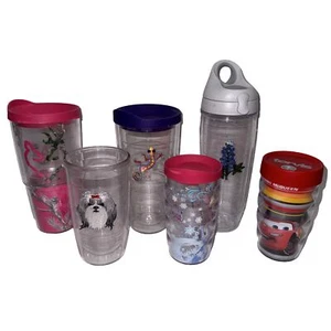 Tervis Tumbler Lot Of 6 Realtree Lizard Water bottle Speed Queen Elsa Shitzu - Picture 1 of 5