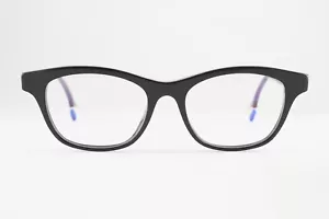 Rare Authentic Face a Face BOCCA Hit 2 Col 100 50mm Black Purple Glasses Italy - Picture 1 of 5