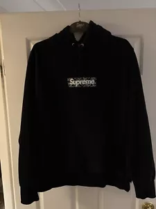 Felpa con cappuccio Supreme bandana box logo (bogo) nera - taglia media - Foto 1 di 10