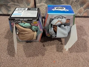 Set Of 2 Star Wars Disney Doorables Puffables 10" Plush Grogu & Mandalorian NEW! - Picture 1 of 4