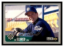 1996 Collector's Choice Silver Signature #592 CAL ELDRED Milwaukee Brewers ~F1N