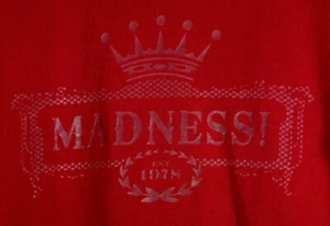 MADNESS Band Musik Krone T-Shirt Herren M Damen L 43" Brustumfang Unisex rot Gildan - Bild 1 von 5