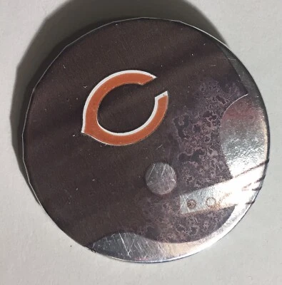 1960s Chicago Bears Pinback Button Helmet Logo Football Vintage - Image 1 of 4