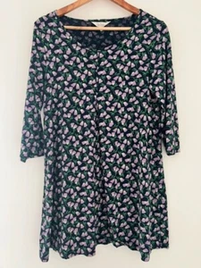 Seasalt Size 10 Womens Navy Tunic 34 Sleeves Organic Cotton - Lilac Seasalt - Picture 1 of 5